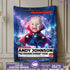 Personalized Sorcerer Baby Blanket – Custom CNN Superhero Design with Magic Quote & Photo